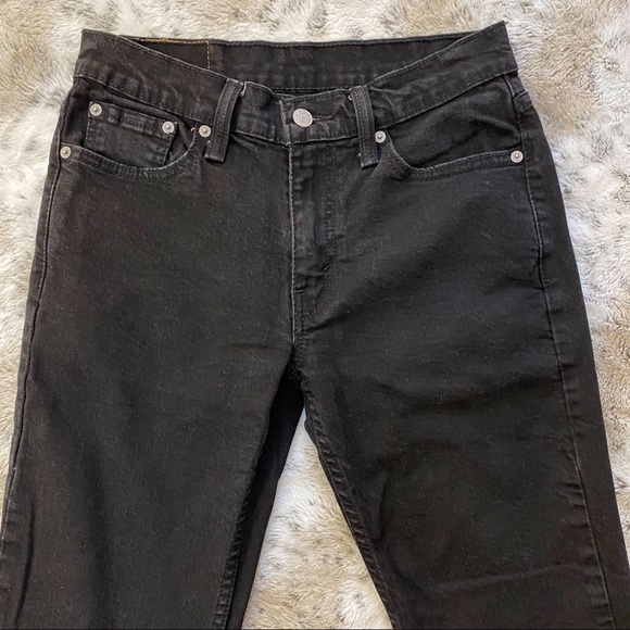 Levi’s 514 Slim Straight Leg Black Jeans sz 29 - Picture 3 of 8